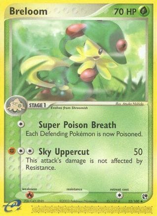 'Pokemon - 'Breloom 033  - Reverse Holofoil Sandstorm - Uncommon