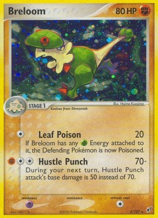 'Pokemon - 'Breloom 003/107  - Holofoil Deoxys - Holo Rare