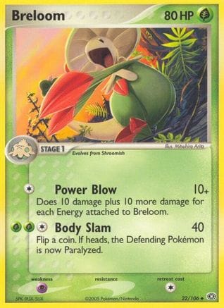 'Pokemon - 'Breloom 022  Emerald - Uncommon