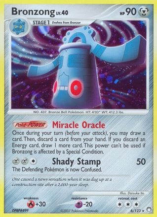 'Pokemon - 'Bronzong 006/123  - Holofoil Mysterious Treasures - Holo Rare