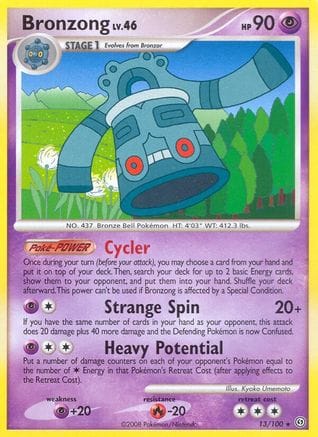 'Pokemon - 'Bronzong 013  - Reverse Holofoil Stormfront - Rare