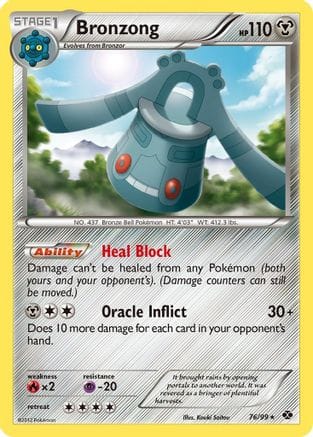 'Pokemon - 'Bronzong 076  - Reverse Holofoil Next Destinies - Rare