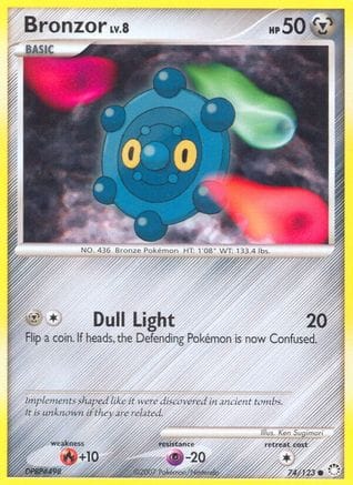 'Pokemon - 'Bronzor 074/123  - Reverse Holofoil Mysterious Treasures - Common