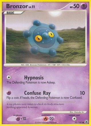 'Pokemon - 'Bronzor 052  - Reverse Holofoil Majestic Dawn - Common