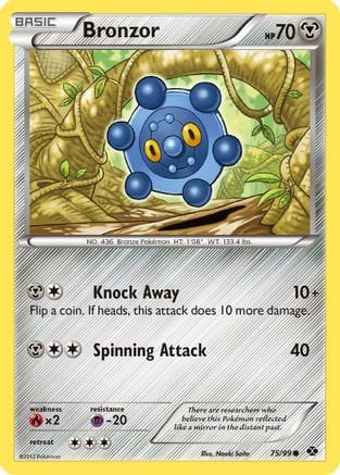 'Pokemon - 'Bronzor 075  - Reverse Holofoil Next Destinies - Common