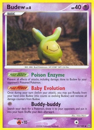 'Pokemon - 'Budew 033/100  Stormfront - Uncommon