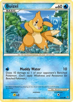 'Pokemon - 'Buizel 045  - Reverse Holofoil Unleashed - Common
