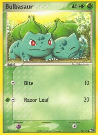'Pokemon - 'Bulbasaur 012/17  POP Series 2 - Common