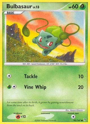 'Pokemon - 'Bulbasaur 093  Supreme Victors - Common