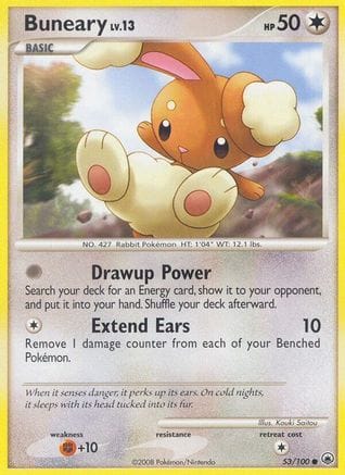'Pokemon - 'Buneary 053  Majestic Dawn - Common
