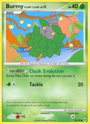 'Pokemon - 'Burmy Plant Cloak 056  Arceus - Common