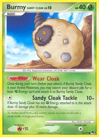 'Pokemon - 'Burmy Sandy Cloak 012  POP Series 7 - Common