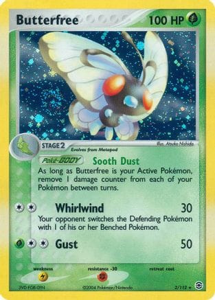 'Pokemon - 'Butterfree 002  FireRed & LeafGreen - Holo Rare