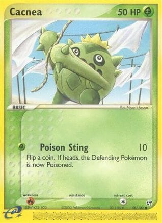 'Pokemon - 'Cacnea 058/100  Sandstorm - Common
