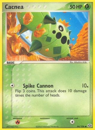 'Pokemon - 'Cacnea 044  Emerald - Common