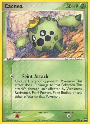 'Pokemon - 'Cacnea 046  Power Keepers - Common