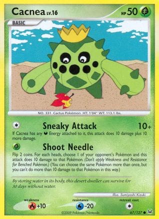 'Pokemon - 'Cacnea 067  Platinum - Common