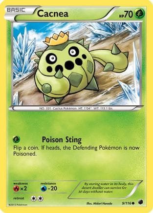 'Pokemon - 'Cacnea 009  Plasma Freeze - Common