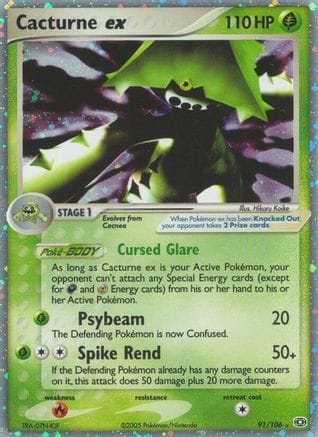 'Pokemon - 'Cacturne ex 091  Emerald - Ultra Rare