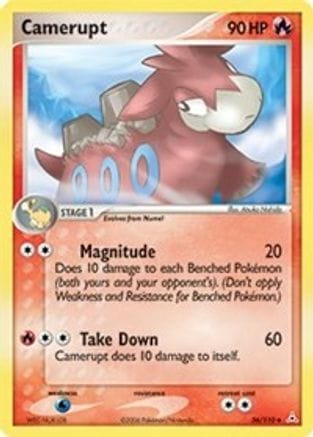 'Pokemon - 'Camerupt 036  Holon Phantoms - Uncommon