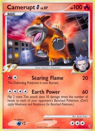 'Pokemon - 'Camerupt G 019  - Reverse Holofoil Supreme Victors - Rare