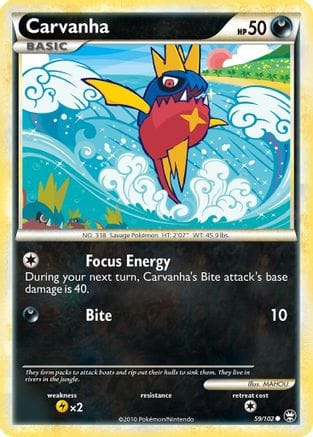 'Pokemon - 'Carvanha 059  Triumphant - Common