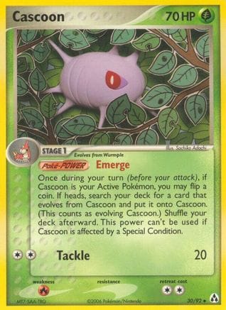 'Pokemon - 'Cascoon 030  Legend Maker - Uncommon