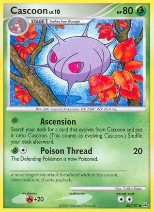 'Pokemon - 'Cascoon 044  - Reverse Holofoil Platinum - Uncommon