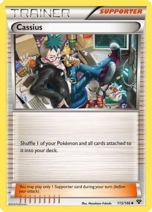 'Pokemon - 'Cassius 115/146  - Reverse Holofoil XY Base Set - Uncommon