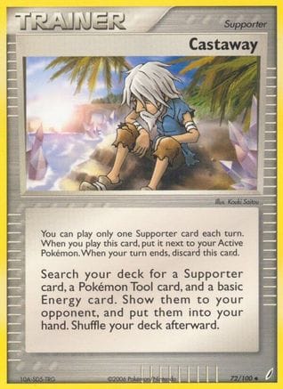 'Pokemon - 'Castaway 072/100  Crystal Guardians - Uncommon
