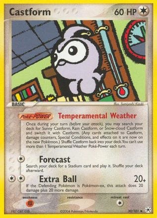'Pokemon - 'Castform 030  Hidden Legends - Uncommon