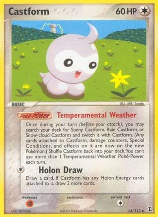 'Pokemon - 'Castform 034  Delta Species - Uncommon