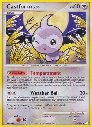 'Pokemon - 'Castform 048/146  Legends Awakened - Uncommon