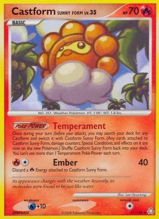 'Pokemon - 'Castform Sunny Form 051  Legends Awakened - Uncommon