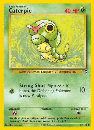'Pokemon - 'Caterpie 069/110  Legendary Collection - Common