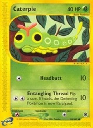 'Pokemon - 'Caterpie 096  - Reverse Holofoil Expedition - Common