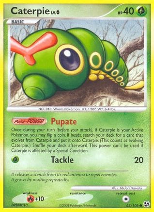 'Pokemon - 'Caterpie 063/106  Great Encounters - Common