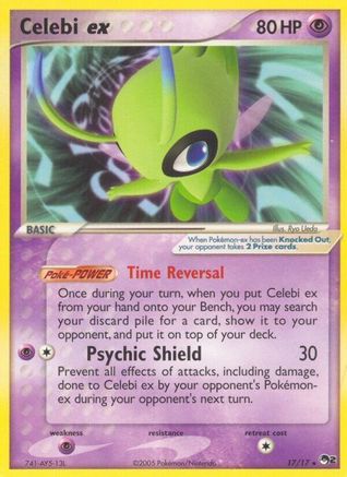 'Pokemon - 'Celebi ex (Non-Holo) 017  POP Series 2 - Ultra Rare