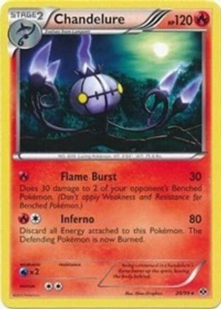 'Pokemon - 'Chandelure 020/099  Deck Exclusives - Rare