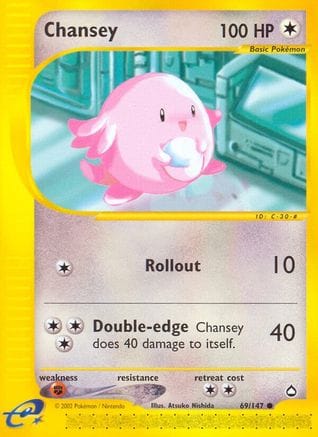 'Pokemon - 'Chansey 069/147  Aquapolis - Common