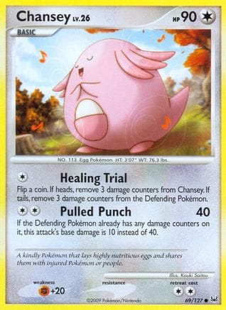 'Pokemon - 'Chansey 069  Platinum - Common