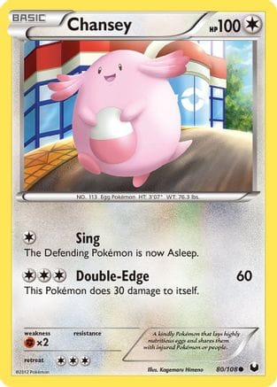 'Pokemon - 'Chansey (80) 080  Dark Explorers - Common
