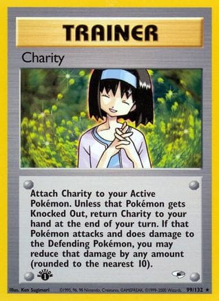 'Pokemon - 'Charity 099/132  - 1st Edition Gym Heroes - Rare