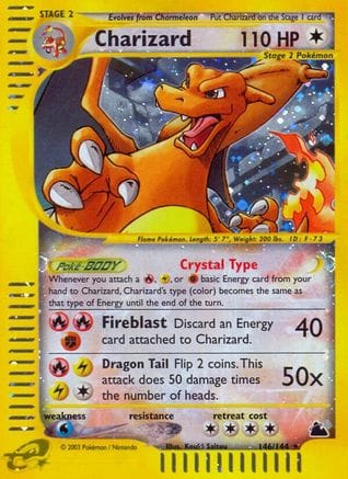'Pokemon - 'Charizard 146  - Holofoil Skyridge - Secret Rare