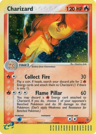 'Pokemon - 'Charizard 100  - Holofoil Dragon - Secret Rare