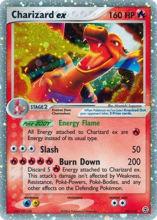 'Pokemon - 'Charizard ex 105  - Holofoil FireRed & LeafGreen - Ultra Rare