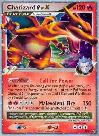 'Pokemon - 'Charizard G LV.X DP45  - Holofoil Diamond and Pearl Promos - Promo