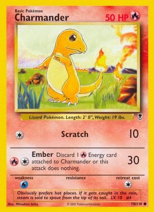 'Pokemon - 'Charmander 070/110  - Reverse Holofoil Legendary Collection - Common