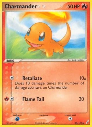 'Pokemon - 'Charmander 048/100  Crystal Guardians - Common