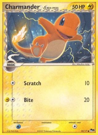 'Pokemon - 'Charmander (Delta Species) 010/017  POP Series 5 - Common